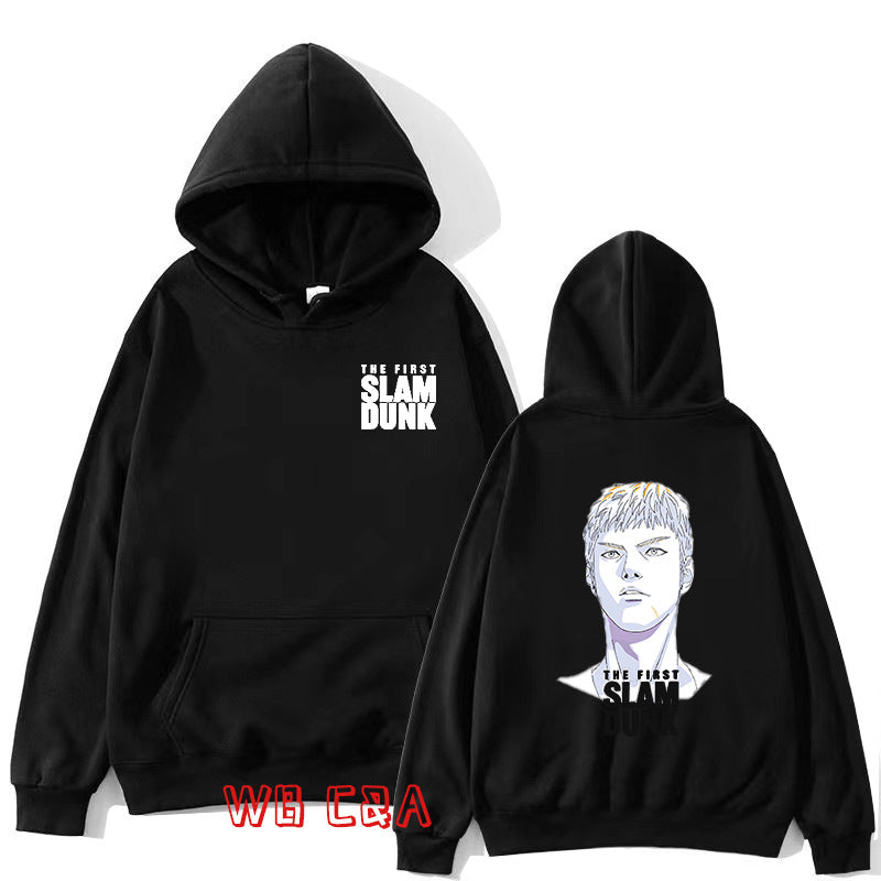 Mens Hooded Sweater New Japanese Anime Dunk Master Cross Border American Long Sleeve Sweatshirt