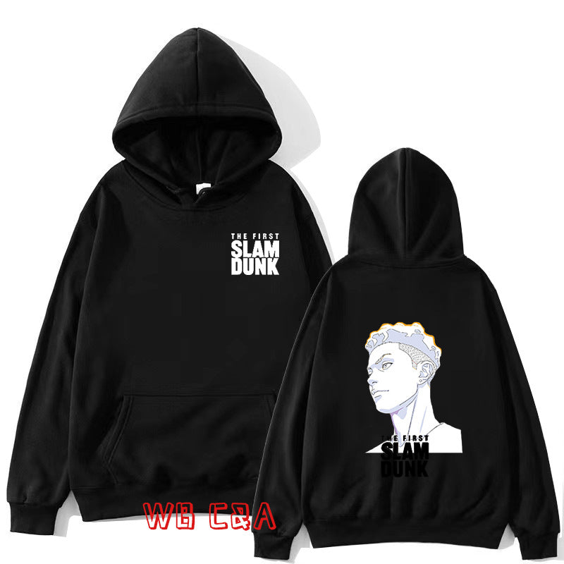 Mens Hooded Sweater New Japanese Anime Dunk Master Cross Border American Long Sleeve Sweatshirt