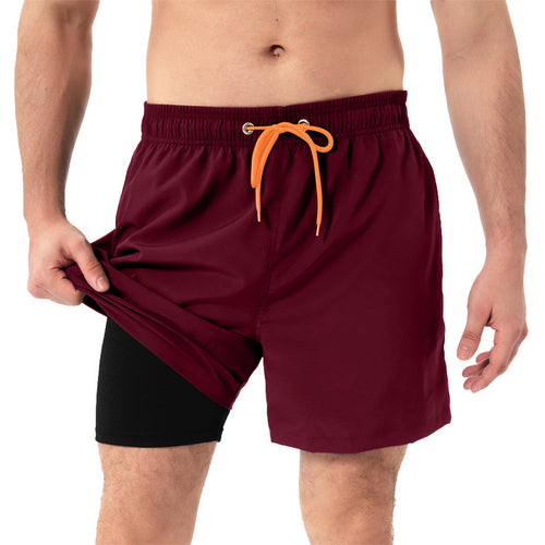 2-in-1 Quick Dry Swim Shorts