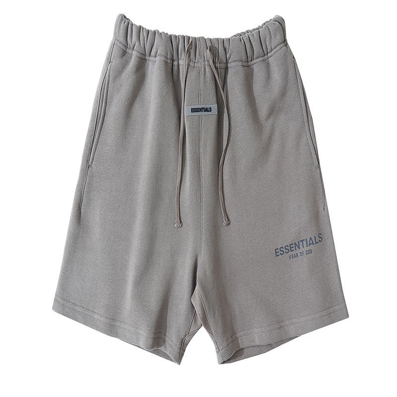 FOG ESSENTIALS FEAR OF GOD High Street Summer Quarter Casual Sports Reflective Shorts Mens Fashion Label